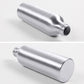 Aluminum fine-mist atomizer bottle, angled view showing threaded neck opening