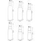 Atomizer bottle size chart with 50ml dimensions shown