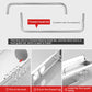 Aluminum forward towel bar with short front guard rail for wall-mounted storage