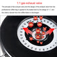 Black storage container lid with CO2 vent valve and numbered exhaust dial