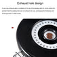 Black storage container lid with one-way exhaust valve window and circular dial