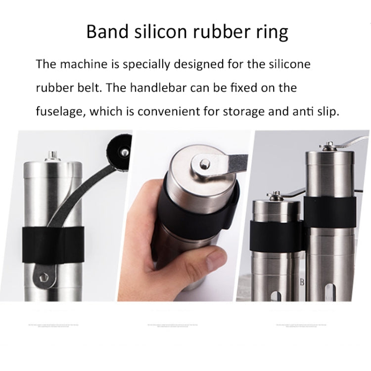 Silicone rubber ring band for anti-slip grip with handle attachment bracket