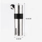 Portable manual coffee grinder with 18.6 cm height and 4.8 cm body width