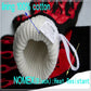Heat-resistant BBQ glove interior with white lining and black cuff