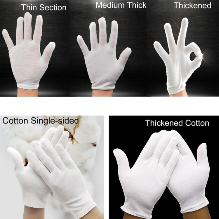 Thickened cotton working gloves with thin, medium, and thick thickness options, XL