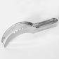 Stainless steel watermelon cutter tool with curved cutting blade and handle