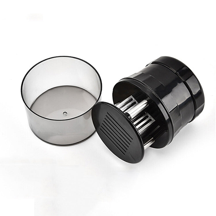 Stainless steel 56-pin meat tenderizer with detachable black cap and pins
