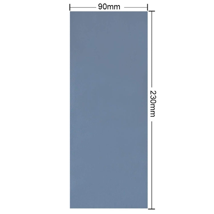 Rectangular wet/dry abrasive sandpaper sheet, 90 x 230 mm dimensions