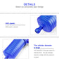 Blue ABS plastic pneumatic drain blaster with ribbed cylinder and nozzle