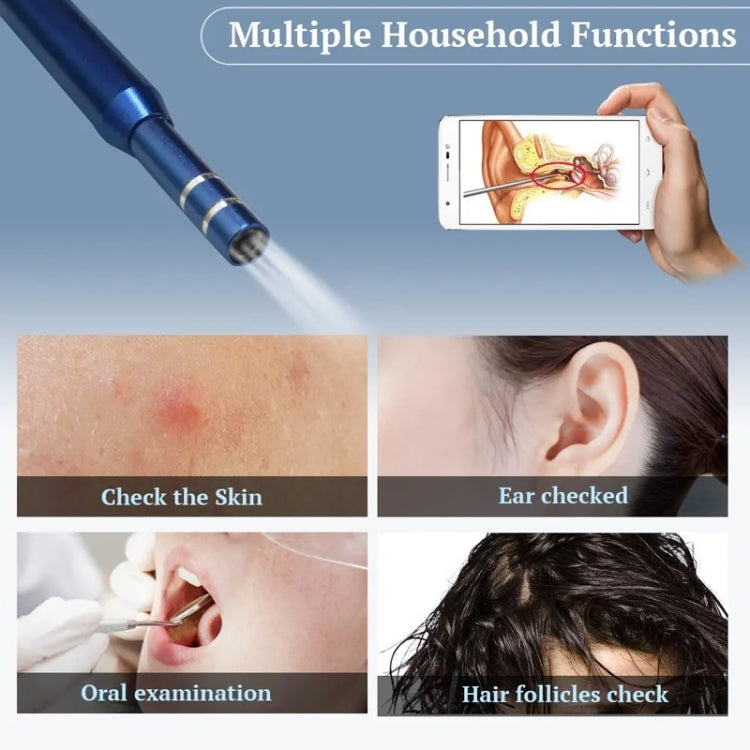 3-in-1 USB ear inspection camera with visual scope and ear spoon, HD 0.3MP