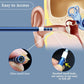 Ear inspection camera probe near ear diagram with small lens and hooked ear spoon detail