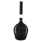 Black and white egg slicer utensil with vertical slicing ridges