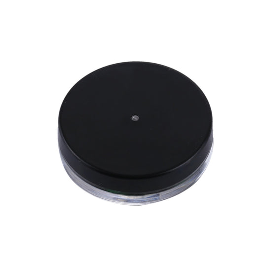 Black plastic compass back cover with metal base screw, round compact design