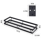 35cm black wall-mount seasoning rack with 12.5cm depth and 7cm height