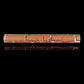 Coffee brick 3D brick-pattern wallpaper strip with white grout lines