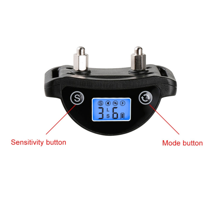 LCD dog training remote collar controller with mode and sensitivity buttons