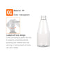 Clear plastic spray bottle with trigger nozzle, leakproof lock design