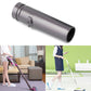 Gray vacuum nozzle tube attachment for cleaning, shown with a red/black brush head