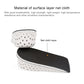 Two-layer heightening insole: black top and white perforated support shell