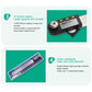 Angle finder ruler kit with LCD unit and 3V button battery