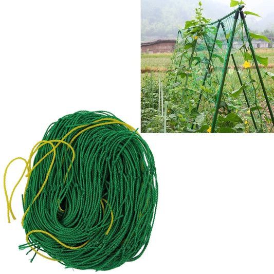 Green twine roll with yellow ties, for climbing plant net decor