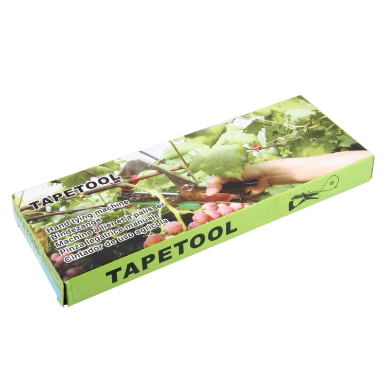 TAPETOOL retail box with green tape tying machine shown on packaging