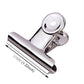 31mm metal round binder clip, chrome-silver bar jaws