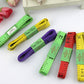 Soft tape measure set with colorful 1.5m flexible tapes, stacked and coiled