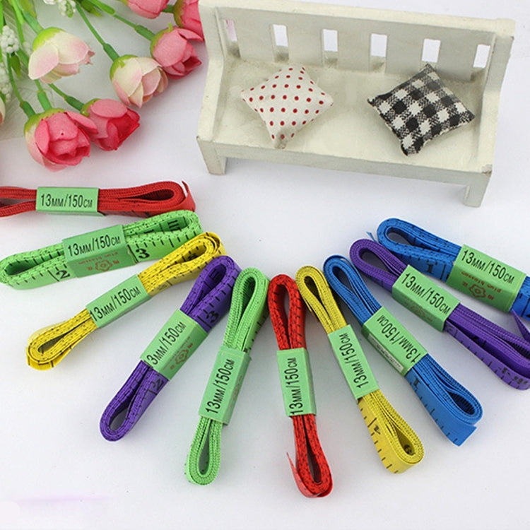 20-piece soft tape measure set with assorted 1.5m colorful flexible tapes, coiled