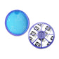 Blue mesh circular pre-filter and purple HEPA filter, matching vacuum replacement set