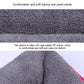 Close-up of gray plush interior with visible seams and thick stuffed padding