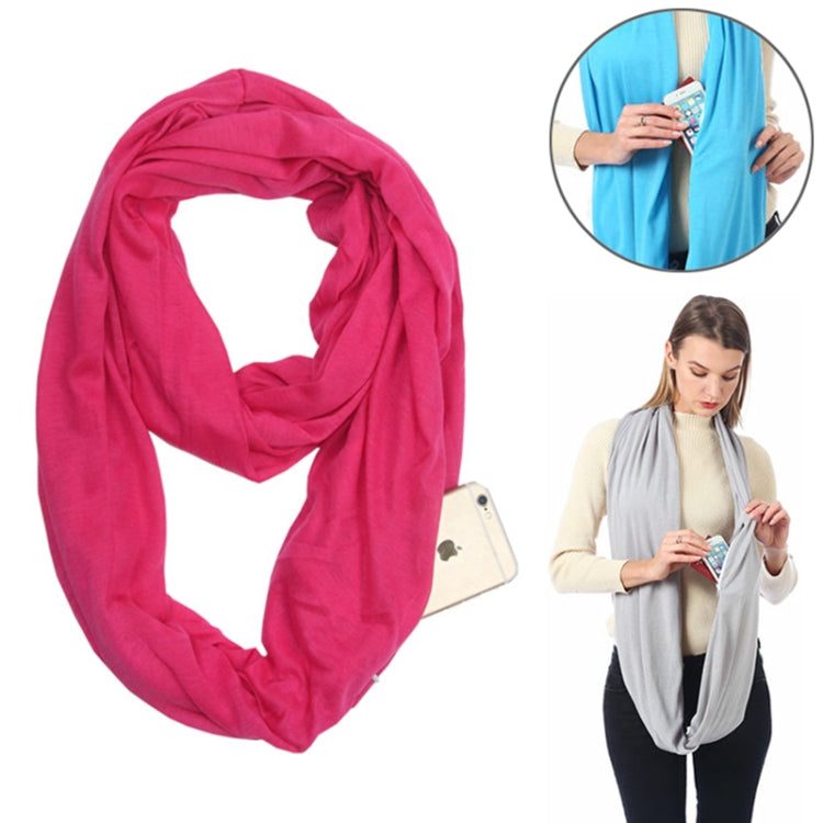 Pink solid infinity scarf, soft draped loop for winter layering