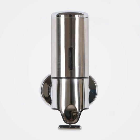 Wall-mounted stainless steel manual soap dispenser with push outlet, 500 ml capacity