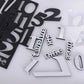 Clock number stickers assortment with raised black and silver numeral pieces