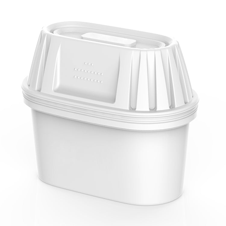 White plastic kettle inlet filter element, 3-pack, ridged top and rectangular side panel