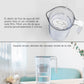 Kettle water inlet filter demonstration with clear jug and flowing water