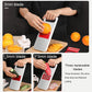 Stainless steel vegetable grater slicer with replaceable 3 blade inserts for thin, thick slices