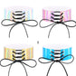 Assorted holographic lace-up choker necklaces in several colors
