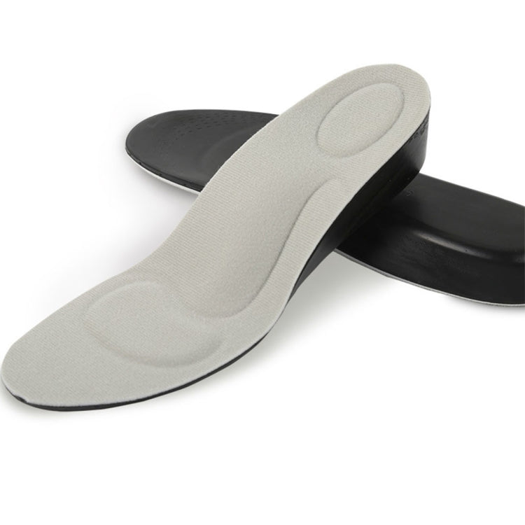 Light gray breathable height increase insole, S size, 2.5 cm lift