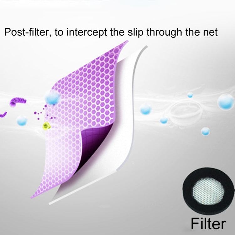 Shower filter membrane layer with mesh screen and filter media
