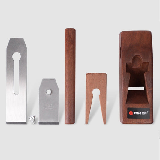 Wood planer replacement blades and cutter parts, includes copper-colored pieces