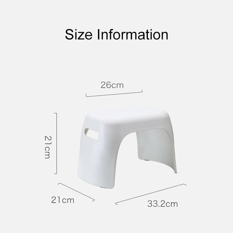 White plastic step stool with side cutout handle and open foot platform