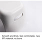 White plastic step stool side close-up with handle cutout grip