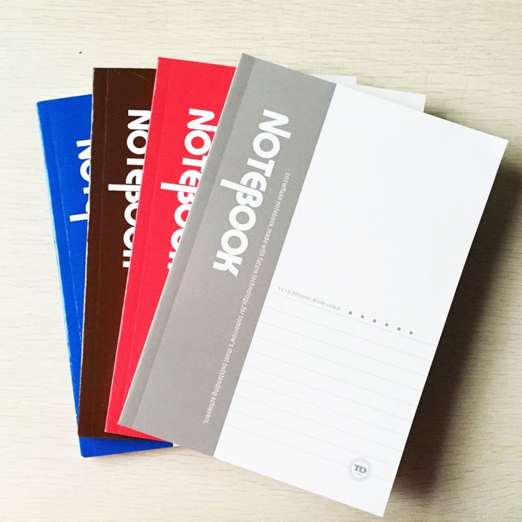 Set of A5 soft cover diaries with assorted covers and blank lined writing pages