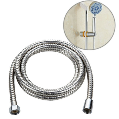 Flexible stainless steel shower hose with metal fittings, copper-core interface, 2m