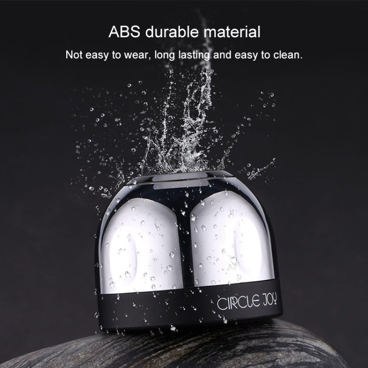 Mini champagne bottle stopper with water droplets, chrome dome and black base