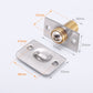 Stainless steel door bead latch set with copper spring and base plates, size diagram