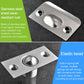 Stainless steel elastic door bead latch with copper spring ball and matching mounting plates