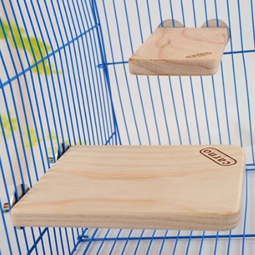 Light wood rectangular springboard for small pets, rounded edges and Carno logo.