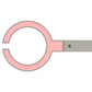 Circular vascular sensor ring with pink indicator outline